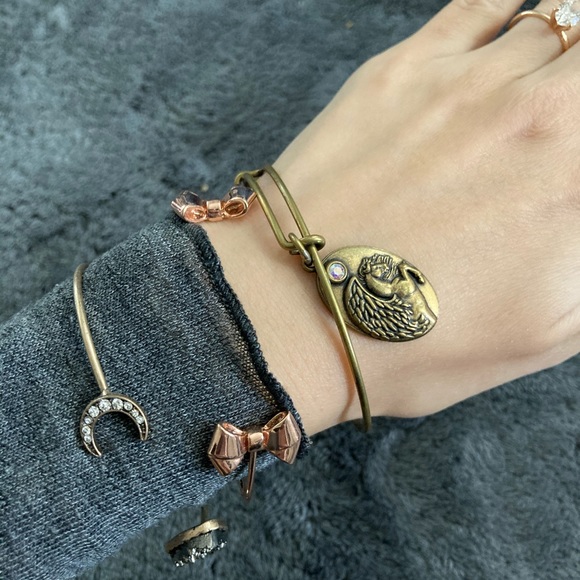 Alex & Ani Pegasus & Kate Spade bow bracelet - Picture 1 of 9